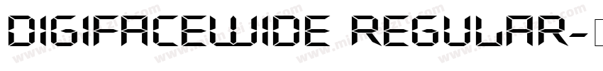 DigifaceWide Regular字体转换